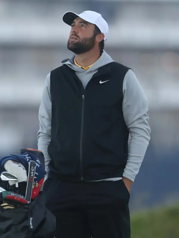 153rd Open Championship Scottie Scheffler Black Vest Nike