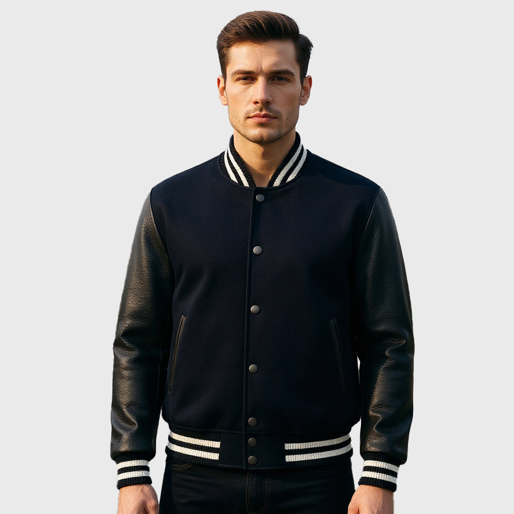 Centineo The Perfect Date Black Varsity Jacket