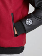 Adidas Manchester United Red and Black Varsity Jacket