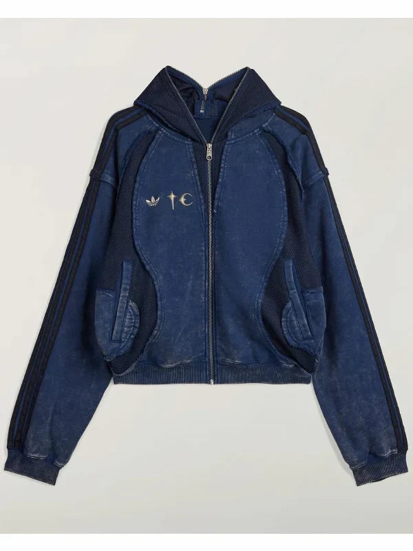 Adidas Thug Club Teamgeist Hooded Zip-Up Jacket Blue