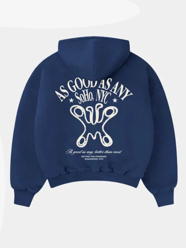 As Good As Any Navy Hoodie