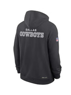 Dallas Cowboys Nike Black Sideline Hoodie 2025