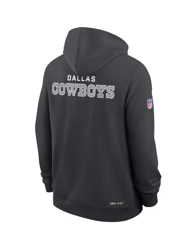 Dallas Cowboys Nike Black Sideline Hoodie 2025