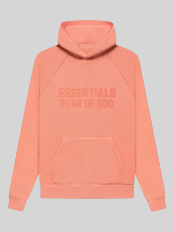 Fear of God Pink Coral Essentials Hoodie