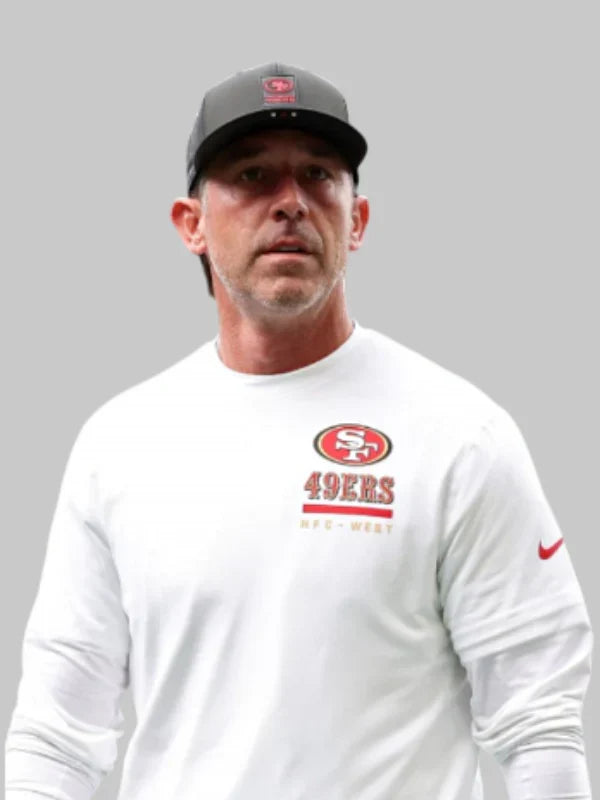 Kyle Shanahan 49ers Long Sleeves T-shirt White