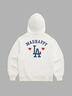 Madhappy Dodgers Heart Hoodie White