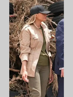 Melania Trump Cotton Jacket Beige