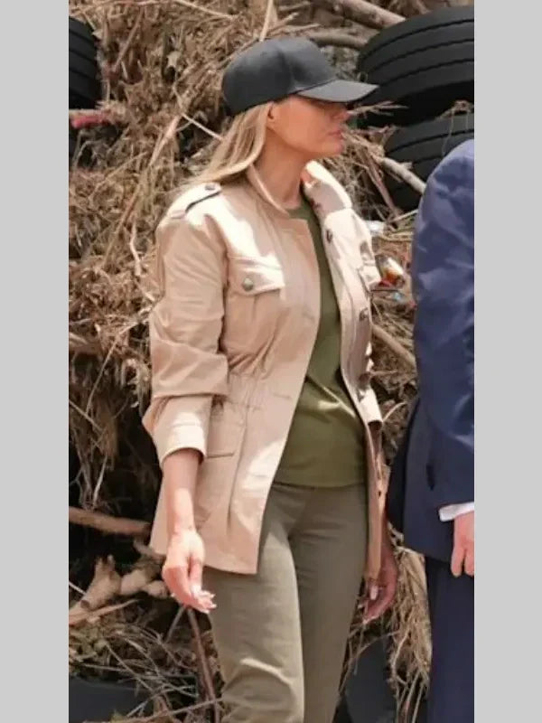 Melania Trump Cotton Jacket Beige
