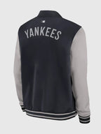 New York Yankees Nike Dugout Jacket Black and Grey