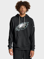 Philadelphia Eagles Nike Black Sideline Hoodie 2025