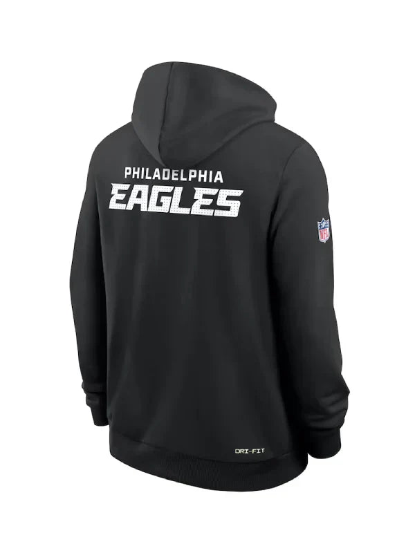 Philadelphia Eagles Nike Black Sideline Initial Home Hoodie