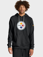 Pittsburgh Steelers Nike Black Sideline Hoodie 2025