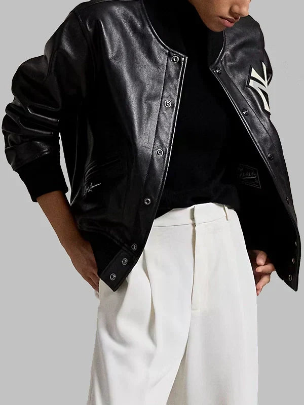 Ralph-Lauren-Polo-Yankees-Leather-Jacket-Black