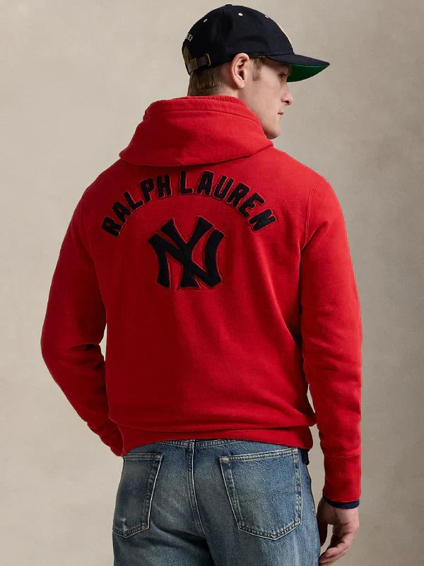 Ralph Lauren Polo Yankees Hoodie Red