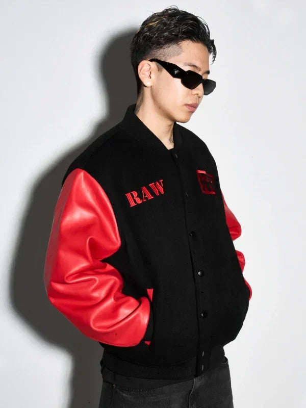 Raw Is War Black and Red Jacket