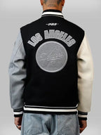 Reverse French Terry Dodgers Wool Varsity Jacket