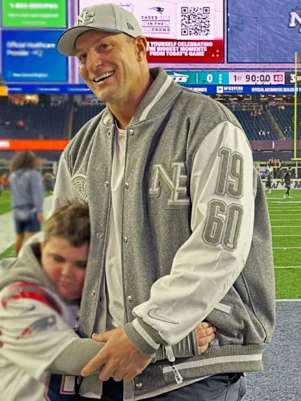 Rob Gronkowski Nike Patriots Rivalries Varsity Jacket