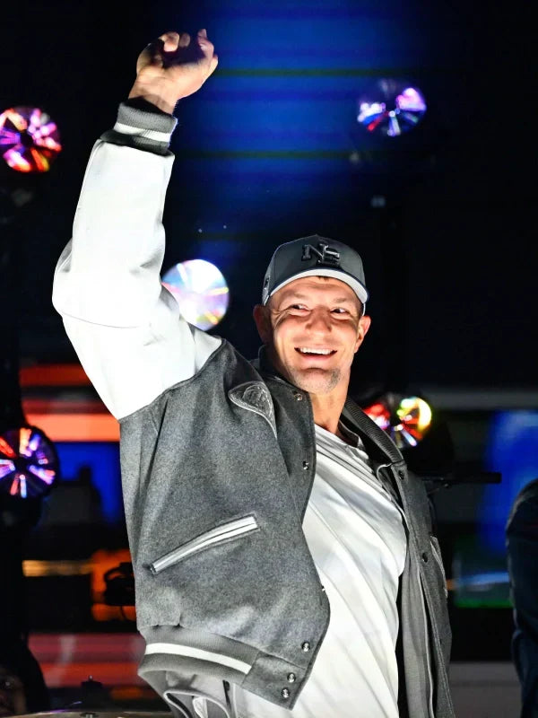 Rob Gronkowski Patriots Rivalries Nike Varsity Jacket
