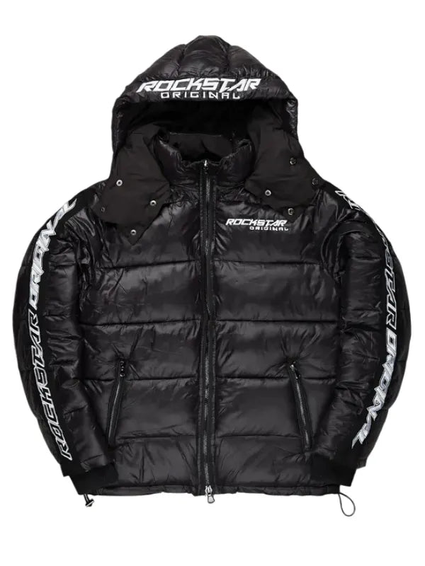 Rockstar Puffer Jacket Black