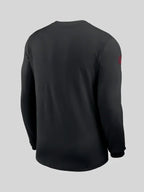San Francisco 49ers Nike Black Sideline Coach Long-Sleeve Top Shirt