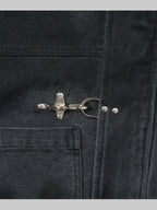 Shinzo Black Bomber Jacket