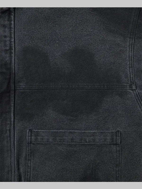Shinzo Black Hooded Bomber Jacket