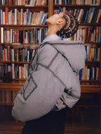 Shinzo Ishigaki A1 Bomber Puffer Jacket Grey