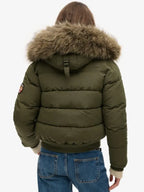Superdry Everest Green Hooded Bomber Jacket