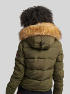 Superdry Everest Hooded Bomber Jacket Green