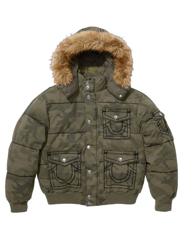 Supreme True Religion Puffer Jacket Camo