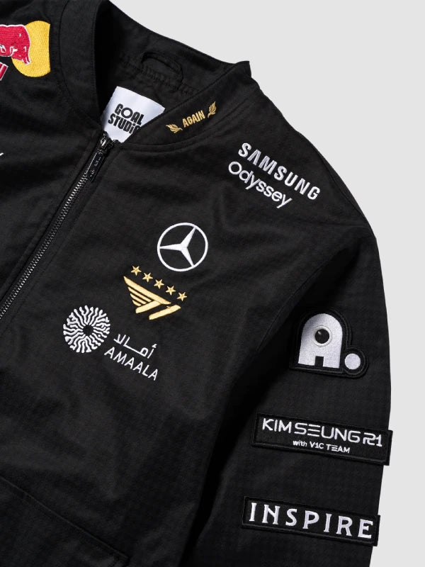 スポーツ選手 T1 UNIFORM WORLDS 2025 JACKET SIZE M 2025 T1 Worlds Uniform Jacket | T1 Worlds 2025 Jacket Black – All