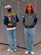Tern x Winrar Grey and Blue Varsity Jacket