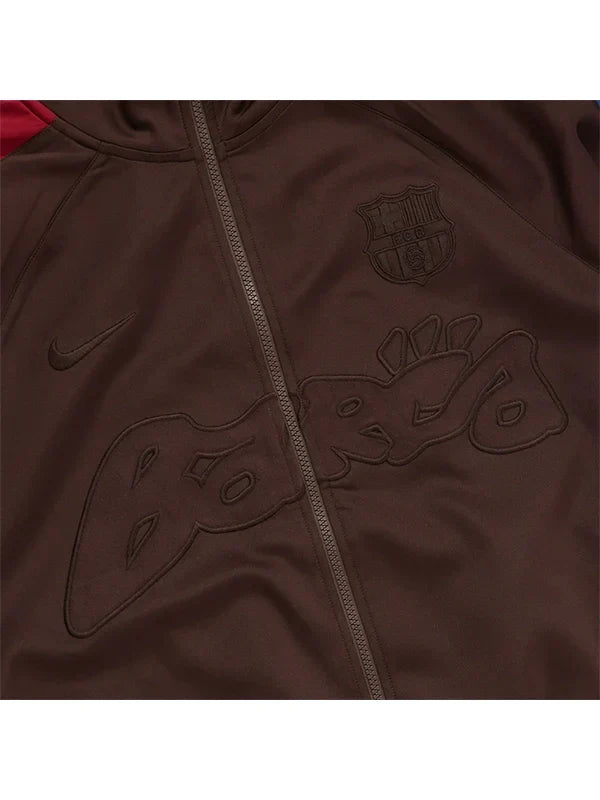 Travis Scott CJ x Nike BARCA Anthem Jacket Brown