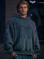 Youngla Batman Hoodie Grey