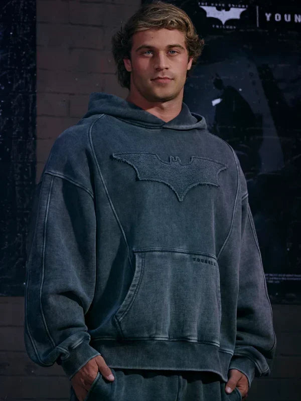 Youngla Batman Hoodie Grey