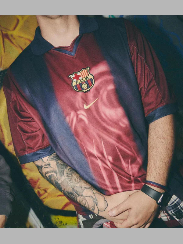 CJ x Nike x FC Barcelona Retro 2000/01 Home Skeleton Jersey