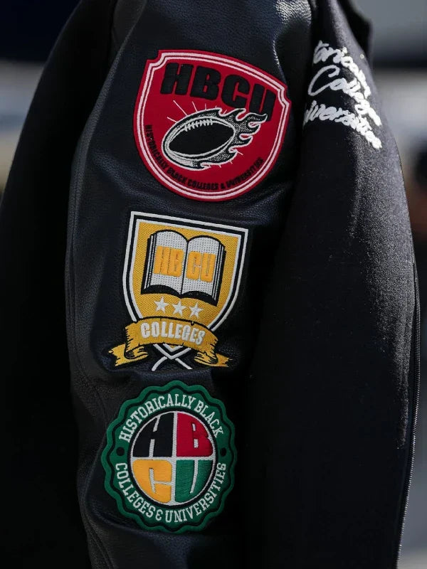 nfl hbcu varsity jacket black