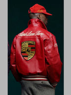 porsche aime leon dore leather jacket