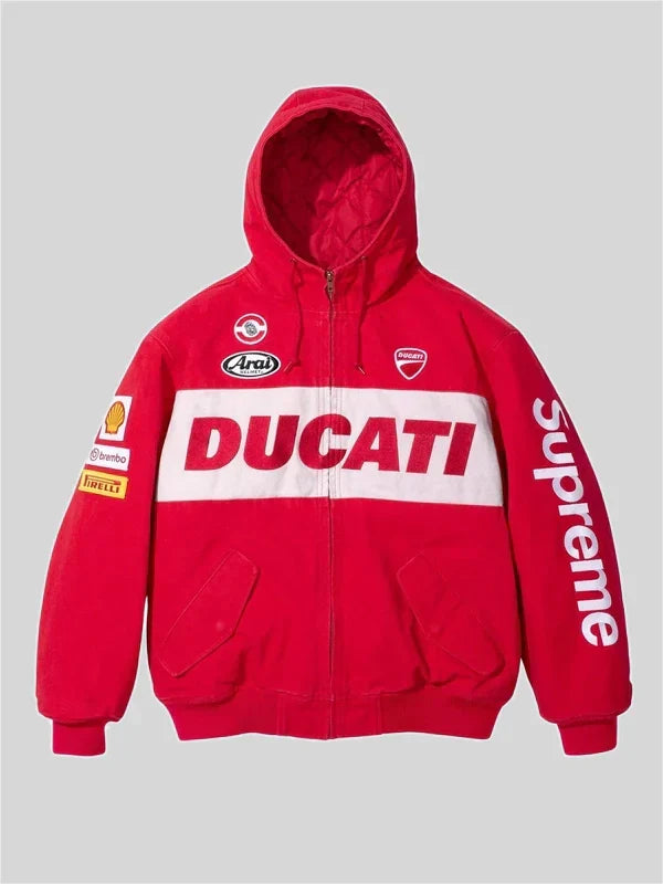 supreme ducati hooded racing jacket